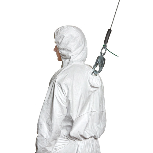 Harness-Compatible Disposable Coverall, X-Large, White, Tyvek&reg; 500 OSI Industrial Sales
