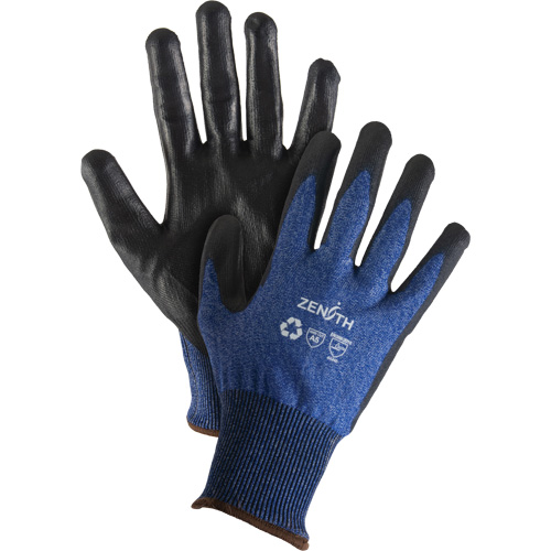 Gants &eacute;lastiques &eacute;cologiques r&eacute;sistants &agrave; la coupe, Taille 9, Calibre 18, Rev&ecirc;tement Polyur&eacute;thane, Enveloppe en Acier inoxydable/PEHP/rPET, ASTM ANSI niveau A5 OSI Industrial Sales