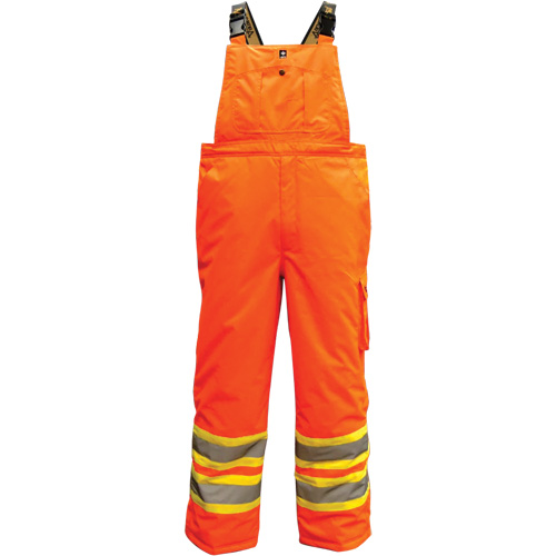 6450PO Freezer 300D Trilobal Overalls, Polyester, 3X-Large, High Visibility Orange OSI Industrial Sales
