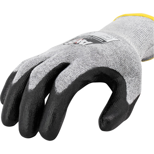 RWG566 AXIS Cut Protection Touchscreen Work Glove, X-Small, 18 Gauge, Polyurethane Coated, ASTM ANSI Level A5/EN 388 Level E OSI Industrial Sales