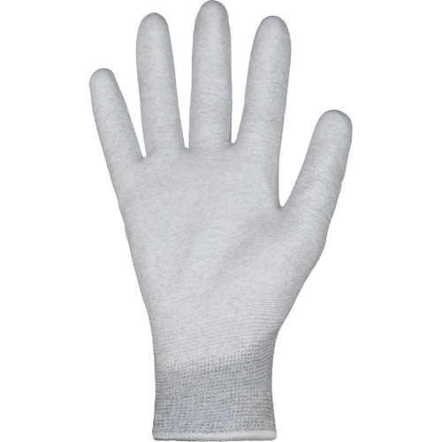 Gants blancs KnitActiv dissipatifs &eacute;lectrostatiques et peu pelucheux, 5, R&ecirc;vetement Polyur&eacute;thane, Calibre 13, Enveloppe en Nylon/Coton OSI Industrial Sales