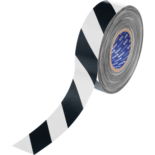Ruban de marquage pour plancher ToughStripe Max, 2" x 100', Polyester, Noir et blanc OSI Industrial Sales