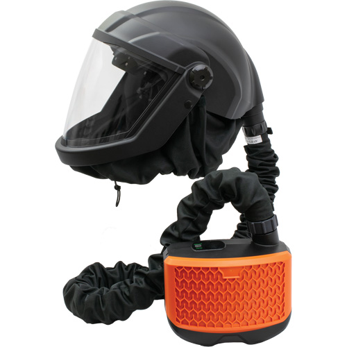 PEAKAIR DEFENDER Visor Powered Air-Purifying Respirator with Blower Kit, Facepiece Respirator, Lithium-Ion Battery OSI Industrial Sales