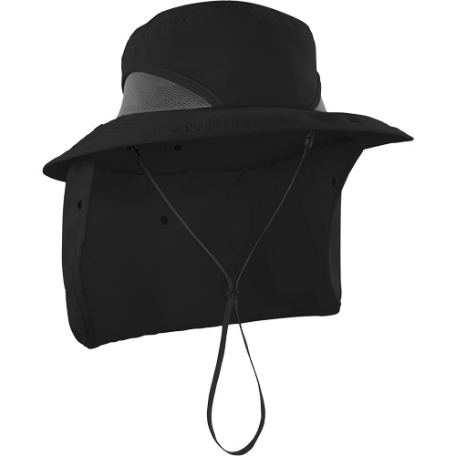 Chill-Its 8934 Ranger Hat with Neck Shade, Large/X-Large, Black OSI Industrial Sales