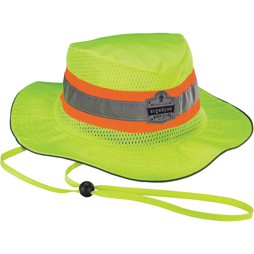 Chapeau de soleil de garde forestier GloWear 8935, 2T-grand/3T-grand, Jaune lime haute visibilit&eacute;, Polyester OSI Industrial Sales