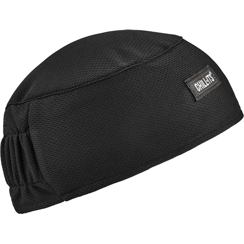 Chill-Its 6630 High-Performance Skull Cap with Terry Cloth Sweatband, Black OSI Industrial Sales