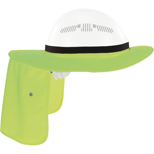 Chill-Its 6661 Universal Hard Hat Brim with Neck Shade, Hi-Vis Lime OSI Industrial Sales