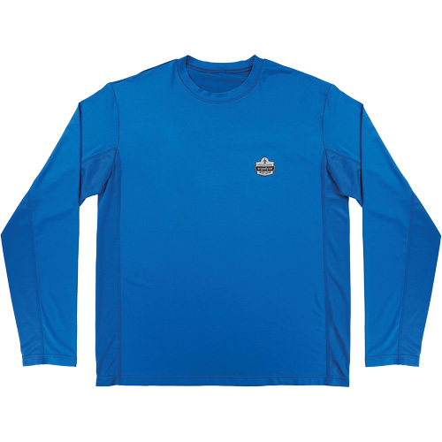 Chill-Its 6689 Cooling Long Sleeve Sun Shirt with UV Protection, Blue, Small OSI Industrial Sales