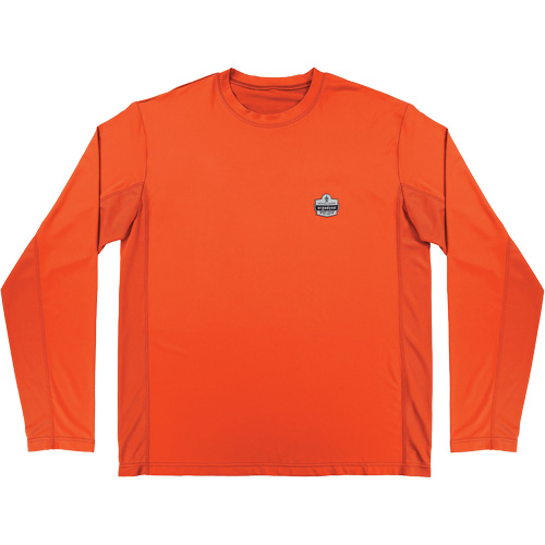 Chill-Its 6689 Cooling Long Sleeve Sun Shirt with UV Protection, Orange, Small OSI Industrial Sales