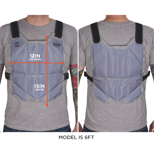 Veste de refroidissement de changement de phase Chill-Its6210, Taille unique, Bleu OSI Industrial Sales