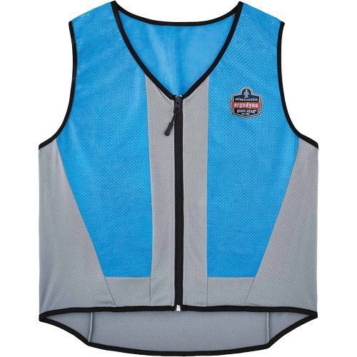 Veste de refroidissement &eacute;vaporatif Chill-Its 6667 avec fermeture &agrave; glissi&egrave;re, Grand, Bleu OSI Industrial Sales