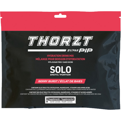 THORZT Sugar-Free Solo Shot Hydration Drink Mix, Single Serve, Berry Burst OSI Industrial Sales