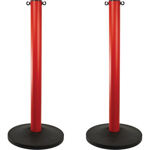 Industrial Stanchion, 37" High, Red OSI Industrial Sales