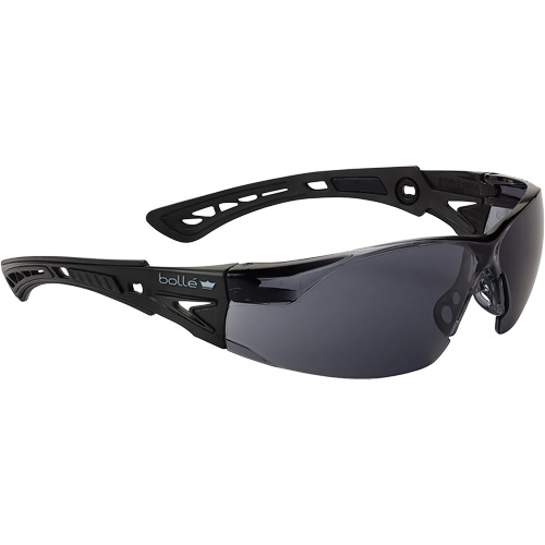Rush+ BSSI Safety Glasses, Smoke/Grey Lens, Anti-Fog/Anti-Scratch, ANSI Z87+ OSI Industrial Sales