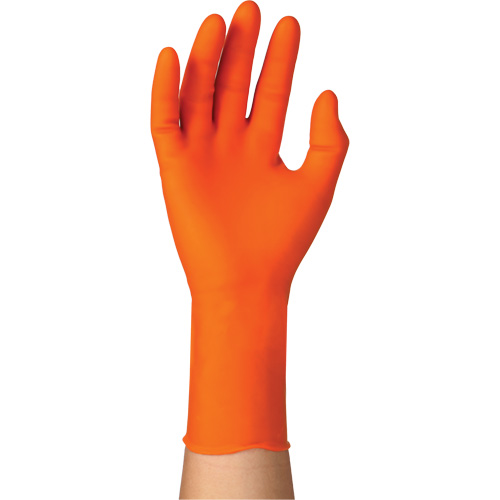 Gants jetables TOUCHNTUFF 93-800, 6,5/7, Latex/N&eacute;opr&egrave;ne/Nitrile, 23,6-mils, Sans poudre, Orange OSI Industrial Sales