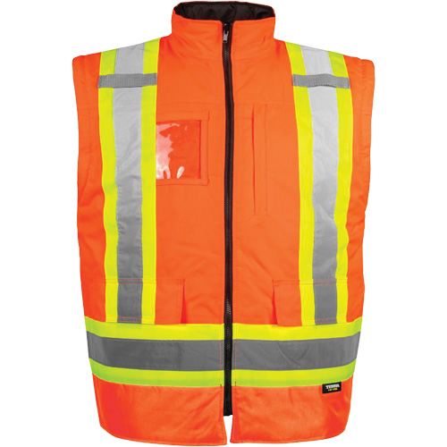 Manteau haute visibilit&eacute; 7-en-1, Polyester, Orange haute visibilit&eacute;, 4T-Grand OSI Industrial Sales