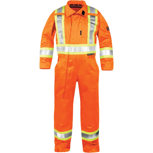 High-Visibility Fire-Resistant Coveralls, Size 5X-Large, Orange OSI Industrial Sales