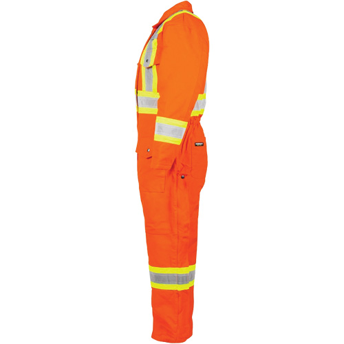 High-Visibility Lined Canvas Overalls, Small, High Visibility Orange OSI Industrial Sales