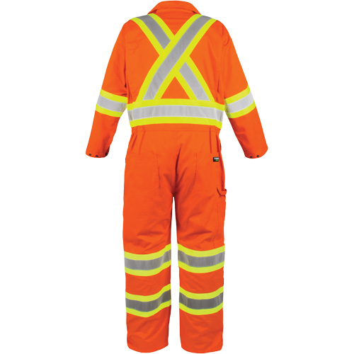 Combinaison non doubl&eacute;e haute visibilit&eacute;, Moyen, Orange haute visibilit&eacute; OSI Industrial Sales