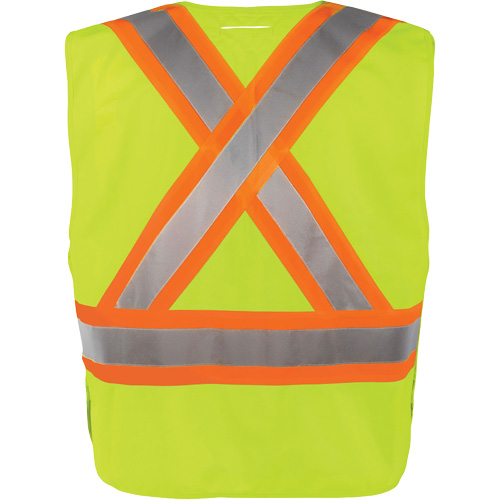 Gilet haute visibilit&eacute; &agrave; d&eacute;tachement rapide en 5 points, Orange haute visibilit&eacute;, 2T-Grand/3T-Grand, Polyester OSI Industrial Sales