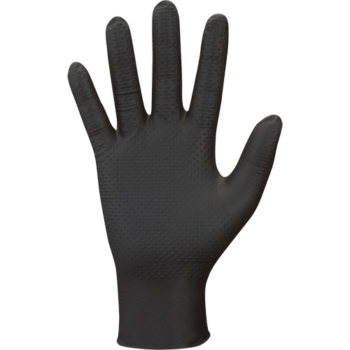 709B PyraGrip Disposable Gloves, 9/Large, Nitrile, 8-mil, Powder-Free, Black OSI Industrial Sales