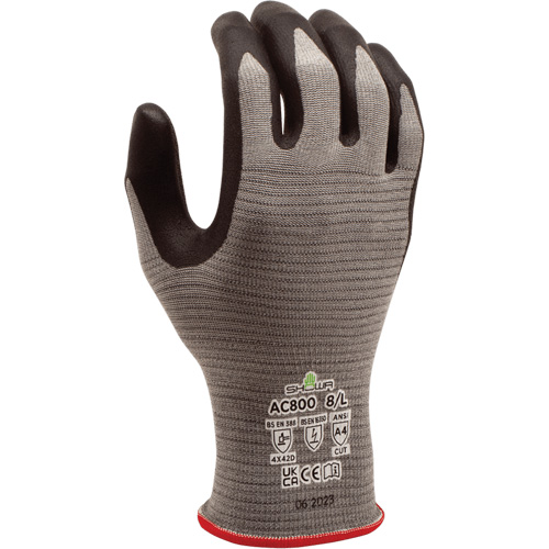 Gants DURACoil Alpha AC800 ESD, Taille 2T-Grand/10, Calibre 18, Rev&ecirc;tement Nitrile micromousse, Enveloppe en PEHP, ASTM ANSI niveau A4/EN 388 niveau D OSI Industrial Sales