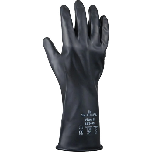 893 Chemical & Acid Resistant Gloves, Size Small/7, 12" L, Butyl Rubber/Viton&reg;, 12-mil OSI Industrial Sales
