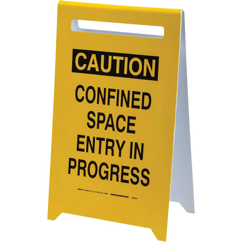 Panneau de sol “Caution Confined Space Entry In Progress”, Anglais OSI Industrial Sales
