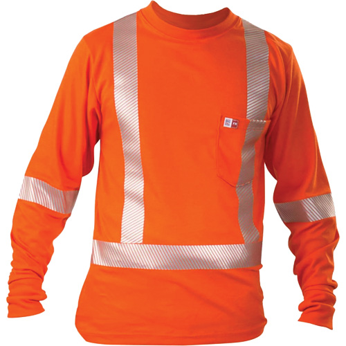 Long-Sleeved T-Shirt, X-Large, Orange OSI Industrial Sales