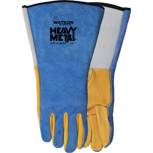Yellow Tail MIG/TIG Welding Gloves, Grain Deerskin/Split Cowhide, Size Medium OSI Industrial Sales