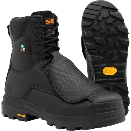 Bottes de travail Vulcan avec protecteur m&eacute;tatarsien &agrave; l'ext&eacute;rieur, Cuir, Taille 5, Imperm&eacute;able OSI Industrial Sales