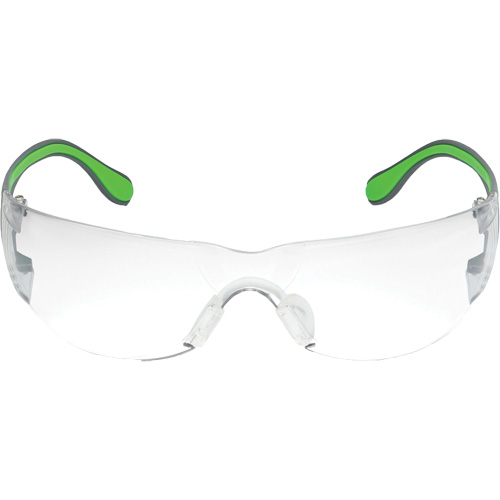 Adapt Lite Grey/Green Safety Glasses, Clear Lens, Anti-Fog/Anti-Scratch, ANSI Z87+/Meets/Exceeds CSA Z94.3 OSI Industrial Sales