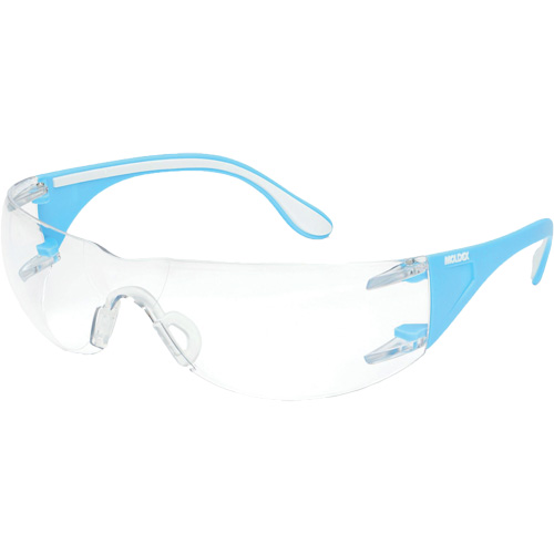 Lunettes de s&eacute;curit&eacute; bleu/blanc Adapt Lite, Lentille Transparent, Antibu&eacute;e/Anti-&eacute;gratignures, ANSI Z87+/R&eacute;pond ou surpasse la norme CSA Z94.3 OSI Industrial Sales