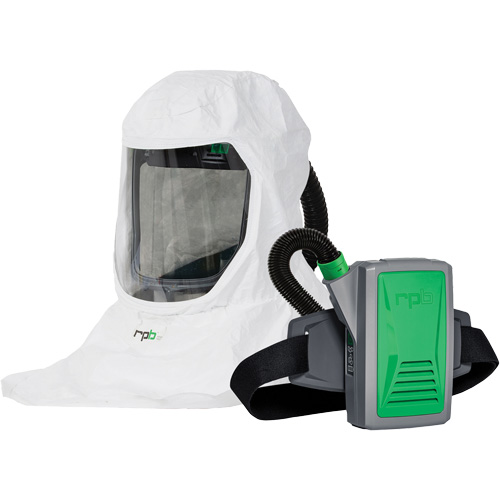 Respirateur T-Link avec casquette, tube de respiration, montage &agrave; la ceinture & APR motoris&eacute; PX5, Cagoule ample & visi&egrave;re, Pile Lithium-ion OSI Industrial Sales