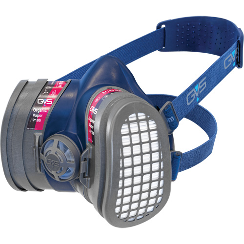 Elipse&reg; Low Profile OV/P100 NIOSH Respirator with Replacement Filters, Elastomer/Thermoplastic, Medium/Large OSI Industrial Sales