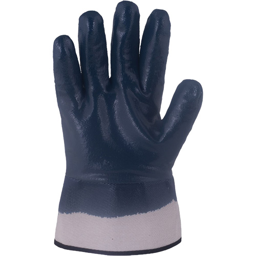 Horizon&reg; Navy Gloves with Pasted Cuffs, 2X-Large, Nitrile Coating, Jersey/Cotton Shell OSI Industrial Sales