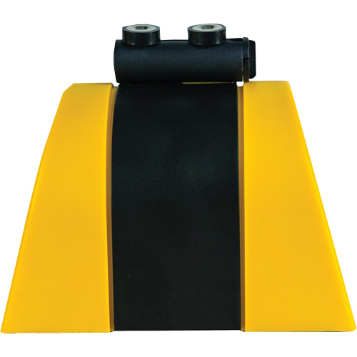 HAZLOK Safety Barrier System, Plastic, Magnetic Mount, 30', Black and Yellow Tape OSI Industrial Sales