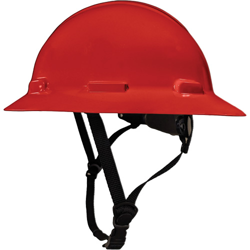 LIDGUARD&reg; Full Brim Hardhat with Chinstrap, Meets CSA Type 1, Ratchet Suspension, Vented OSI Industrial Sales