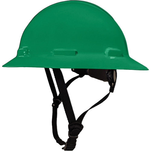 LIDGUARD&reg; Full Brim Hardhat with Chinstrap, Meets CSA Type 2, Ratchet Suspension, Vented OSI Industrial Sales