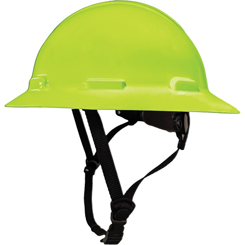 LIDGUARD&reg; Full Brim Hardhat with Chinstrap, Meets CSA Type 2, Ratchet Suspension, Vented OSI Industrial Sales