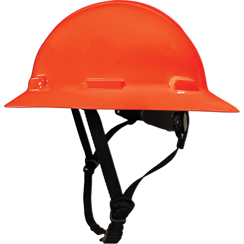 Casque de s&eacute;curit&eacute; &agrave; bordure compl&egrave;te LIDGUARD avec mentonni&egrave;re, R&eacute;pond aux normes CSA type 2, Suspension Rochet, Ventil&eacute; OSI Industrial Sales