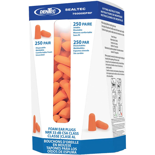 Recharge de bouchons d'oreilles jetables SEALTEC33, Vrac - Contenant OSI Industrial Sales