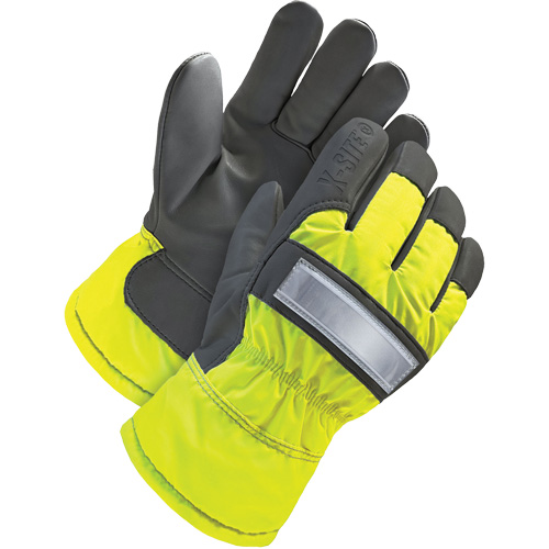 Gants d'ajusteur haute-visibilit&eacute;, 3T-Grand, Paume en Cuir fleur de ch&egrave;vre, Doublure en Thinsulate OSI Industrial Sales
