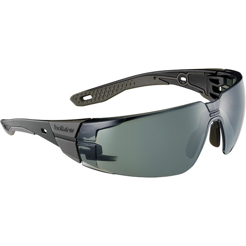 Lunettes de s&eacute;curit&eacute; RUSH+ 2.0 avec monture noire et grise, M/G, Lentille Gris/3,0, Antibu&eacute;e/Anti-&eacute;gratignures, ANSI Z87+ OSI Industrial Sales