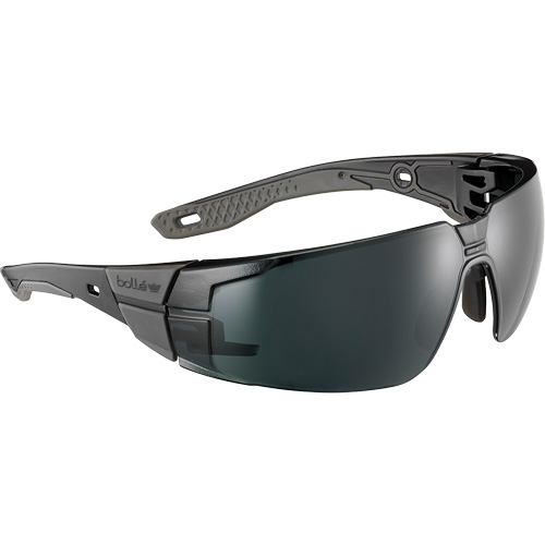 Lunettes de s&eacute;curit&eacute; RUSH+ 2.0 avec monture noire et grise, M/G, Lentille Gris/5,0, Antibu&eacute;e/Anti-&eacute;gratignures, ANSI Z87+ OSI Industrial Sales