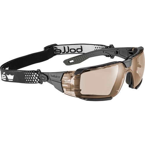 Lunettes de s&eacute;curit&eacute; RUSH+ 2.0 XP avec monture noire et grise, M/G, Lentille Cuivre, Antibu&eacute;e/Anti-&eacute;gratignures, ANSI Z87+ OSI Industrial Sales