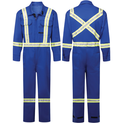 Avenger 9 oz FR Coveralls, Style 109, Men's, Royal Blue, Size 40 (Tall) OSI Industrial Sales