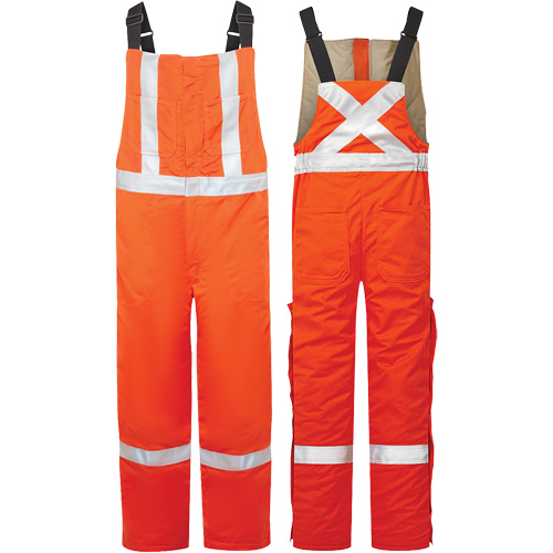 Salopette isol&eacute;e haute visibilit&eacute; de 9 oz Avenger, style 525, Hommes, Moyen (grande taille), Orange OSI Industrial Sales