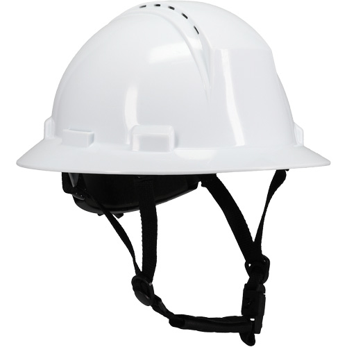 Kilimanjaro Full Brim Safety Helmet with HDPE Shell, Meets CSA Type 2, Ratchet Suspension, Vented OSI Industrial Sales