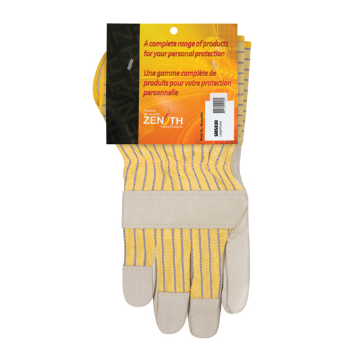 Gants d'ajusteur &agrave; paume s&egrave;che d'usage standard, Grand, Paume en Cuir fleur de vache, Doublure en Coton OSI Industrial Sales